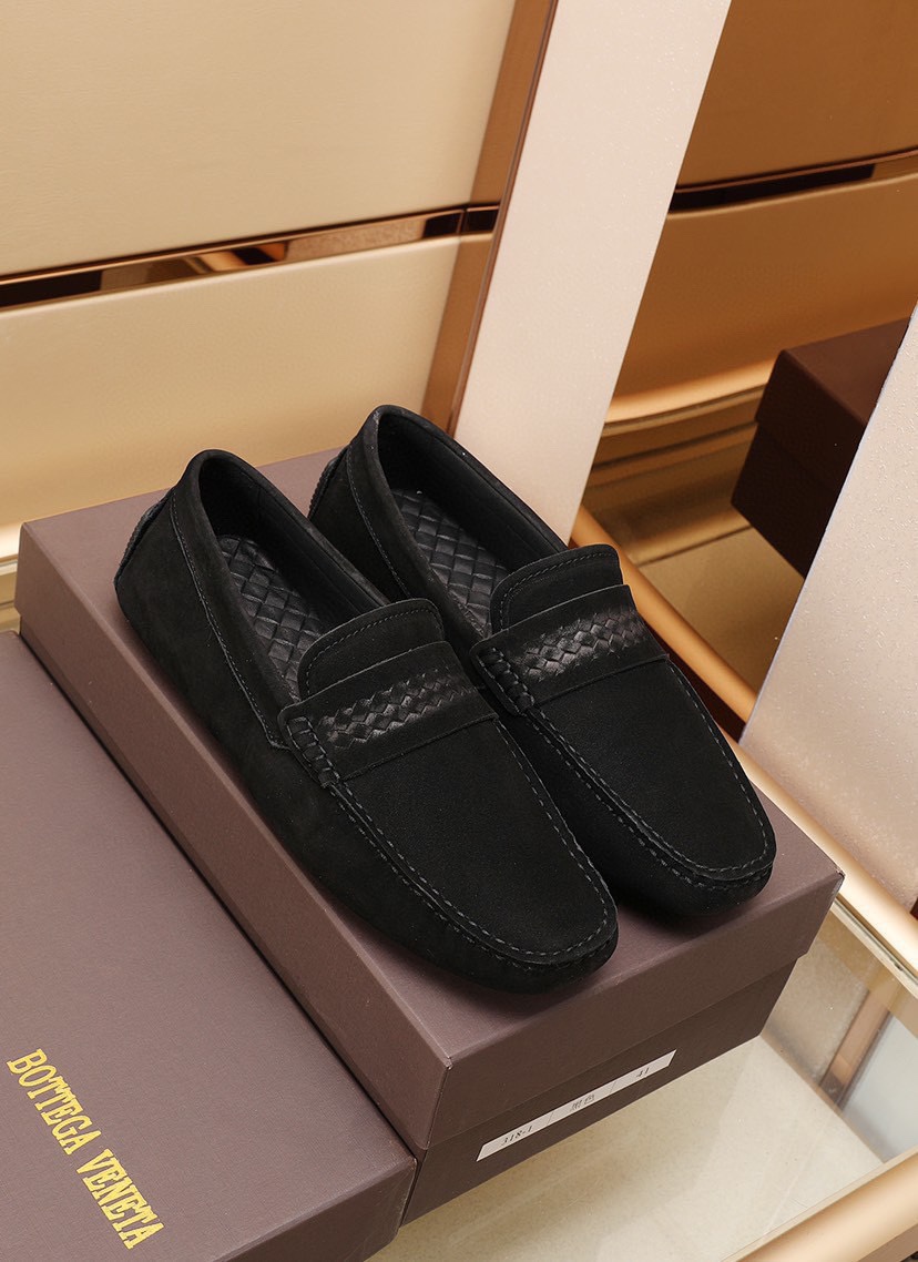 I5 Bottega Veneta 原版复刻，高端男士休闲豆豆鞋/驾车鞋 原版进口头层磨砂牛皮，舒适棉羊皮内里，一脚蹬设计 轻便灵巧☮☮合适各种出行