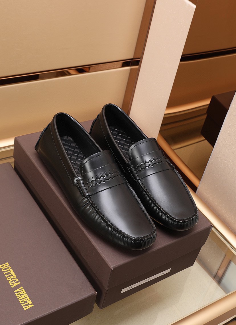 I5 Bottega Veneta 原版复刻，高端男士休闲豆豆鞋/驾车鞋 原版进口头层牛皮，舒适棉羊皮内里，一脚蹬设计 轻便灵巧☮☮合适各种出行