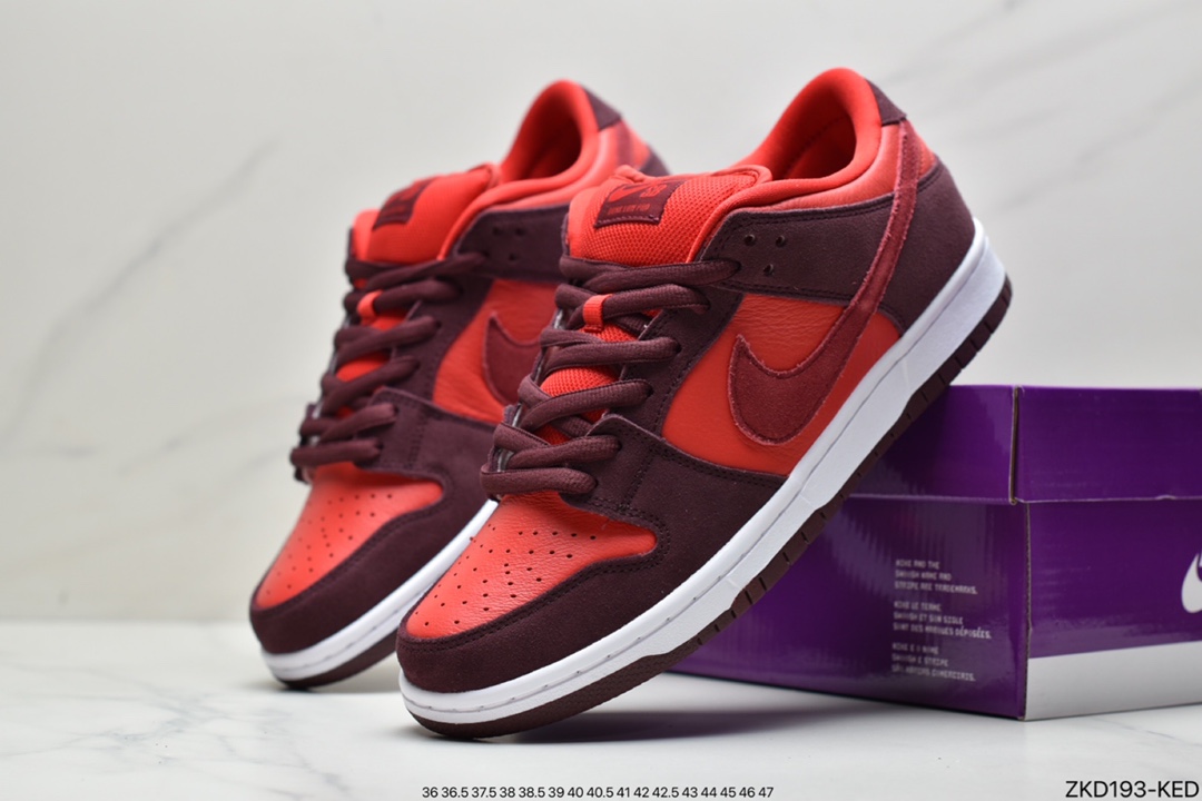 270 耐克Nike SB Dunk Low”Blue Raspberry”扣篮系列低帮休闲运动滑板板鞋“红树莓”DM0807-600