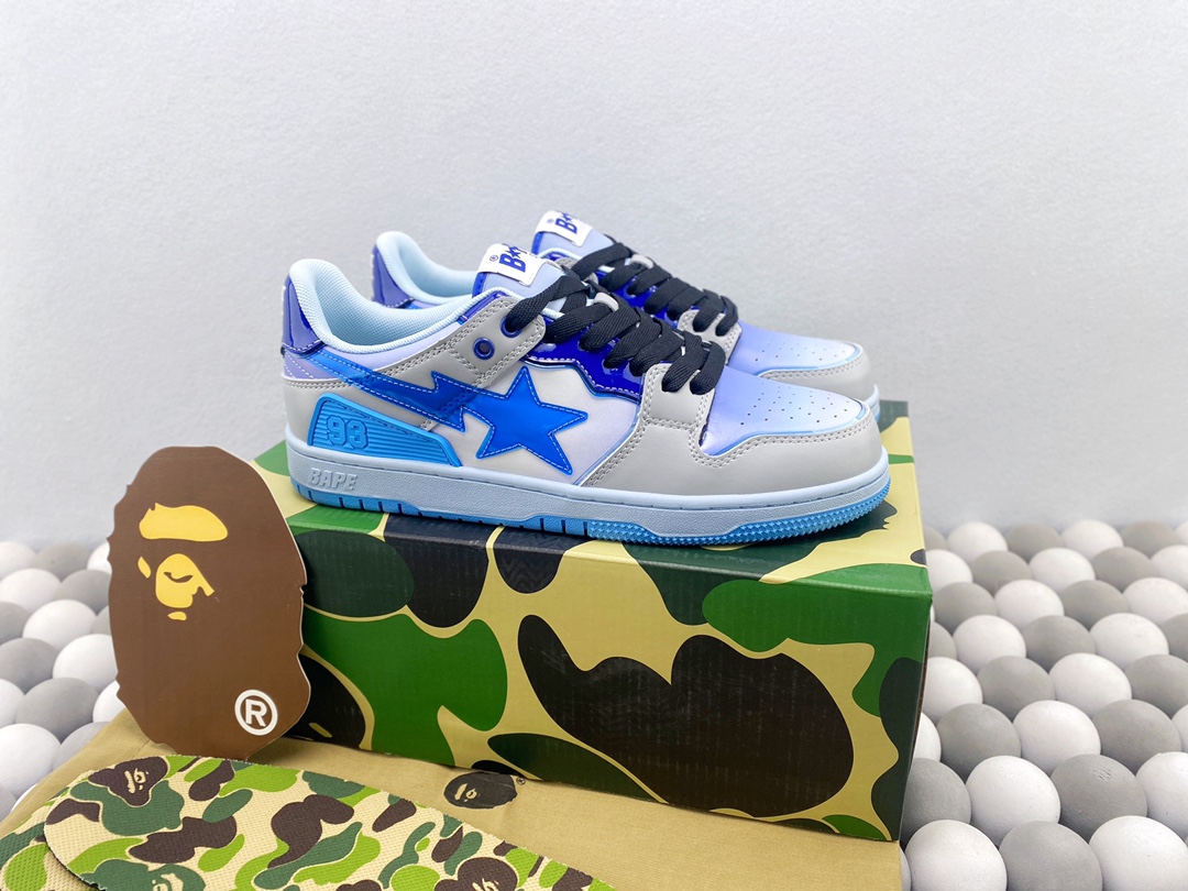Bape sta ‼ ️nigo marca HUMAN MADE BAPE sta sk8 To Nigo", zapatos de skate clásicos, un juego completo de empa…