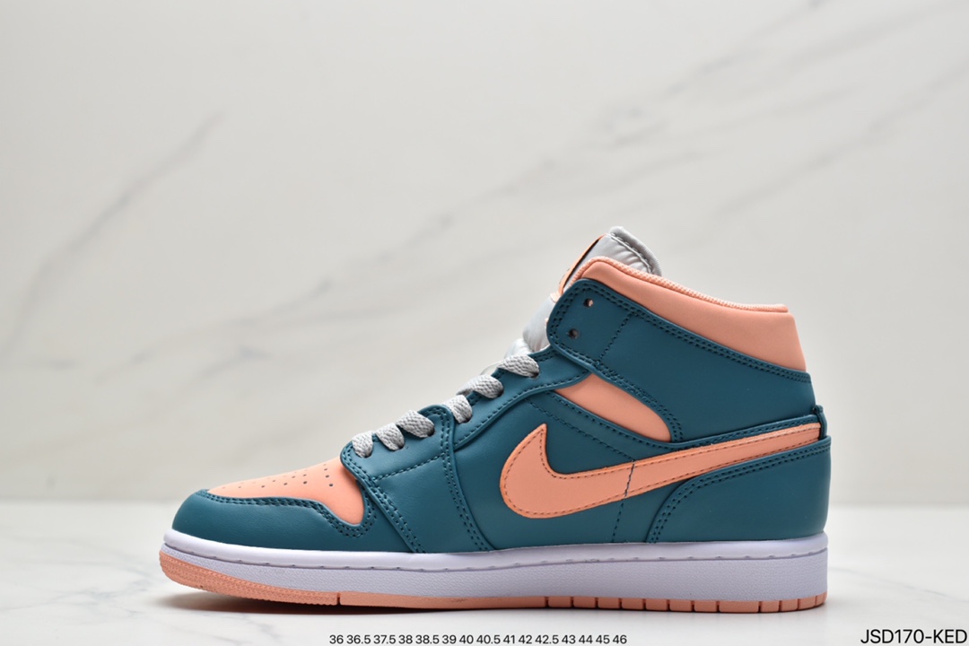 200 Air Jordan 1 Mid White Blue Red 爱国者BQ6472