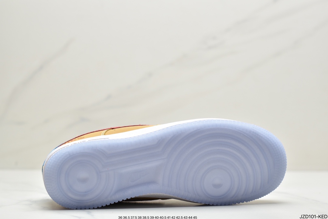 140 真标 Air Force 1 Nike Low 麦黄涂鸦 DQ7628K