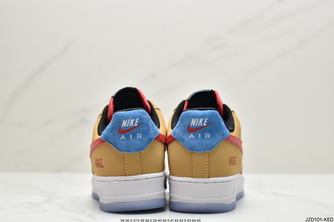 140 真标 Air Force 1 Nike Low 麦黄涂鸦 DQ7628K
