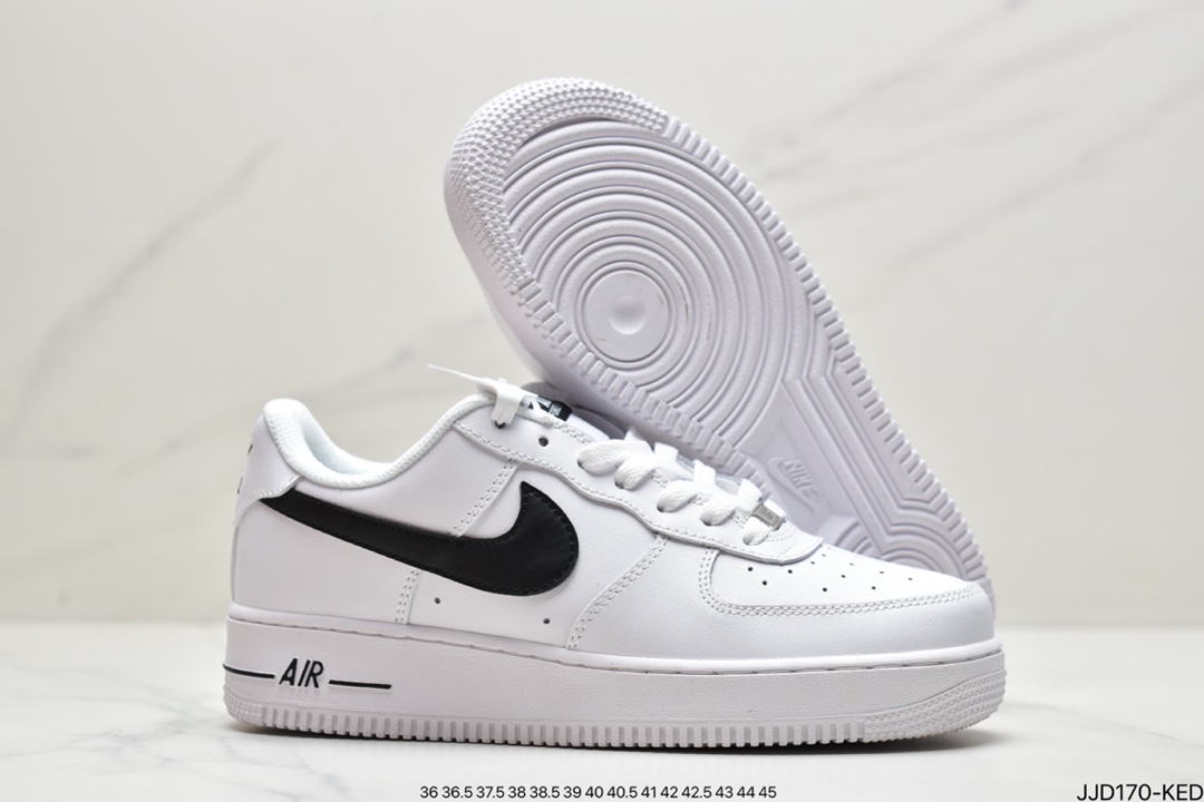 130 真标耐克Nk Air Force 1 Low 空军一号斑马纹反光低帮休闲板鞋 DH5284-100