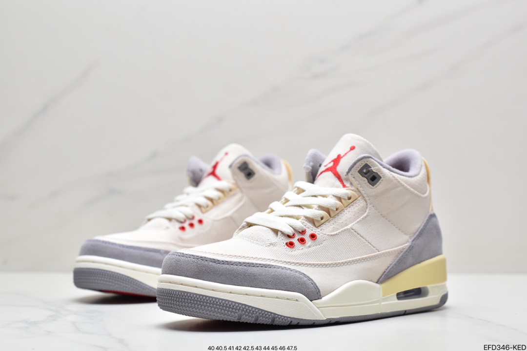 390 Air Jordan 3 Retro SE ”Muslin” 米白棉布 AJ3 乔丹3代 DH7139-100