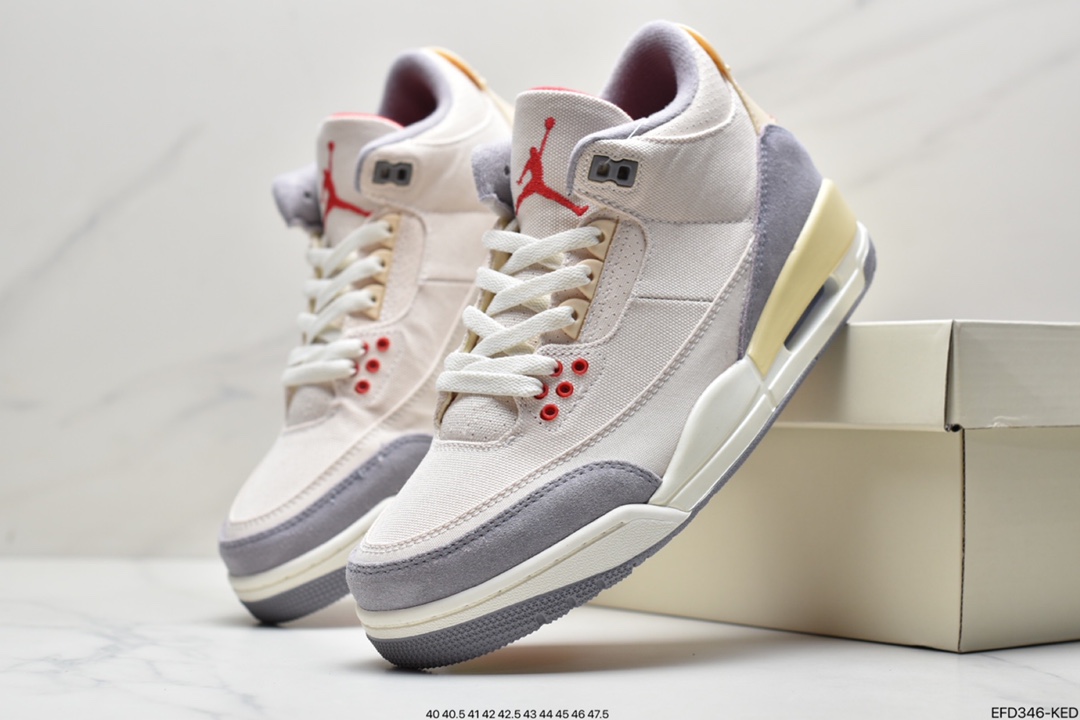 390 Air Jordan 3 Retro SE ”Muslin” 米白棉布 AJ3 乔丹3代 DH7139-100