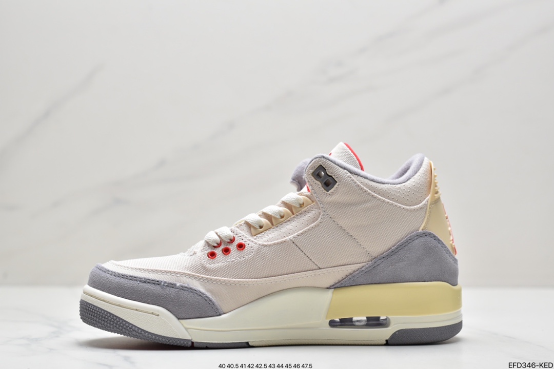 390 Air Jordan 3 Retro SE ”Muslin” 米白棉布 AJ3 乔丹3代 DH7139-100