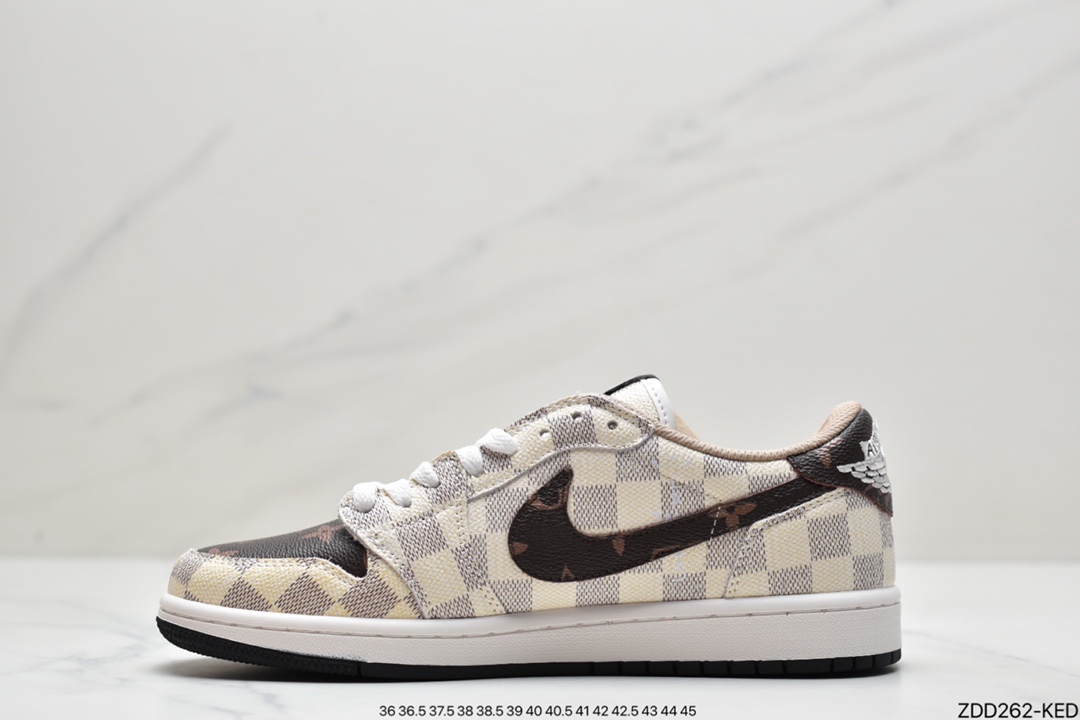 230 耐克Nike Wmns Air Jordan 1 Low”White Wolf Grey”AJ1乔丹一代低帮篮球鞋＂DC0774