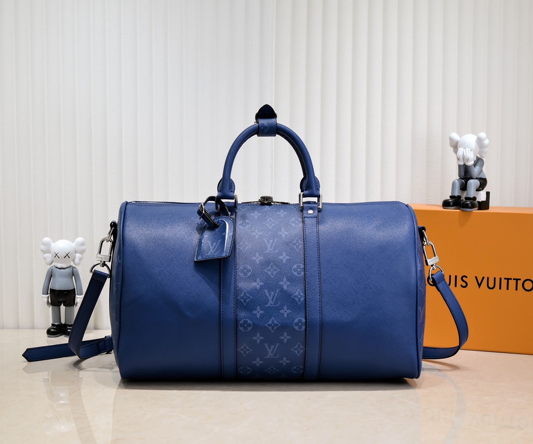 Louis Vuitton LV Keepall Bolsos de viaje Negro Azul Verde Blanco Amarillo Taiga Fashion Casual