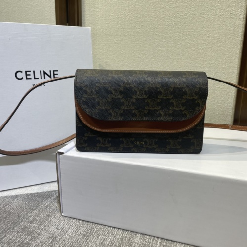 Celine Envelope Bag Triomphe Canvas with Card Slots, Crossbody and Shoulder Bag 1 Celine Envelope Bag Triomphe Canvas with Card Slots, Crossbody and Shoulder Bag