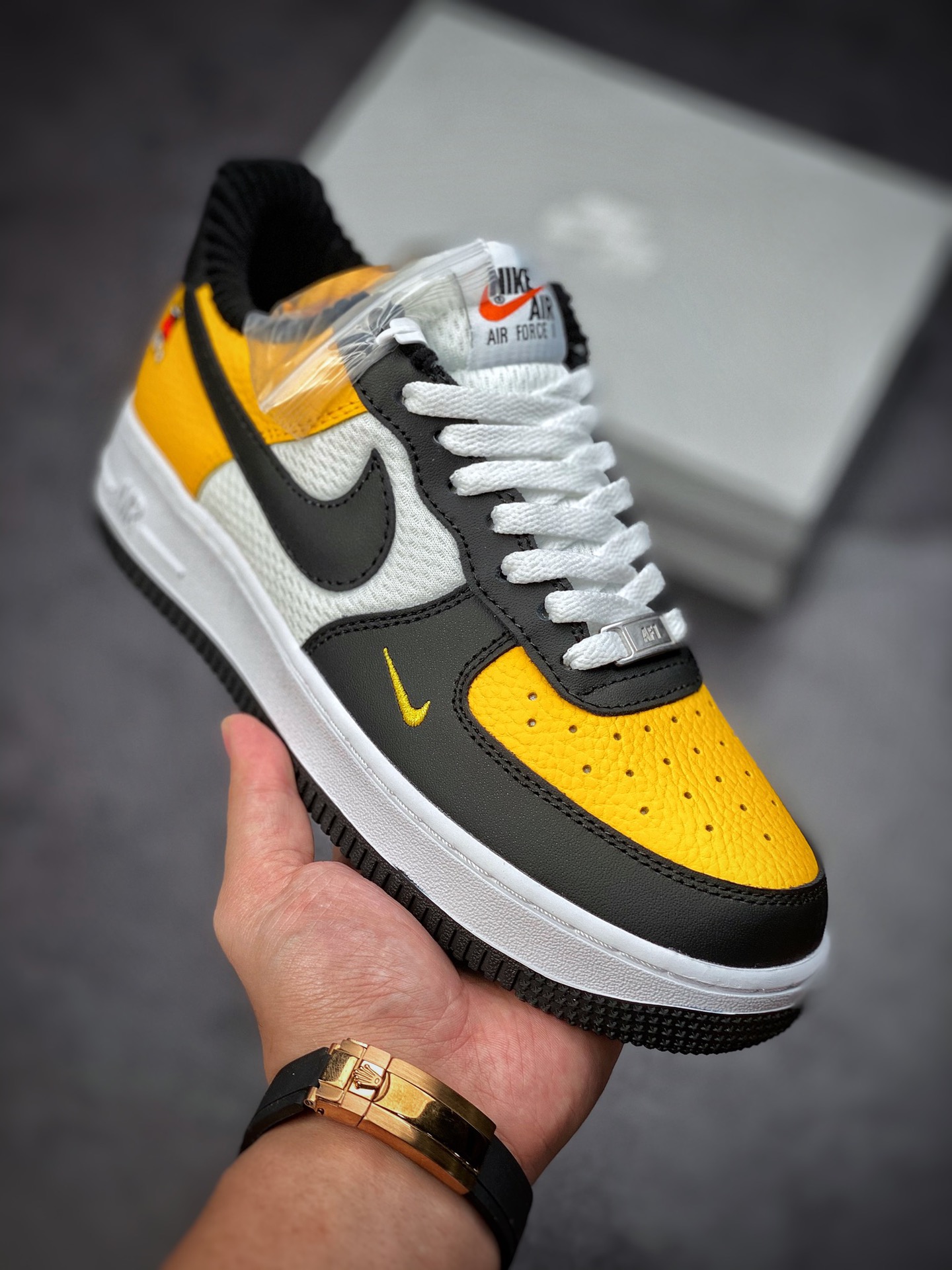 200 Nike Air Force 1 Low 07 黑白黄 DQ7779-700