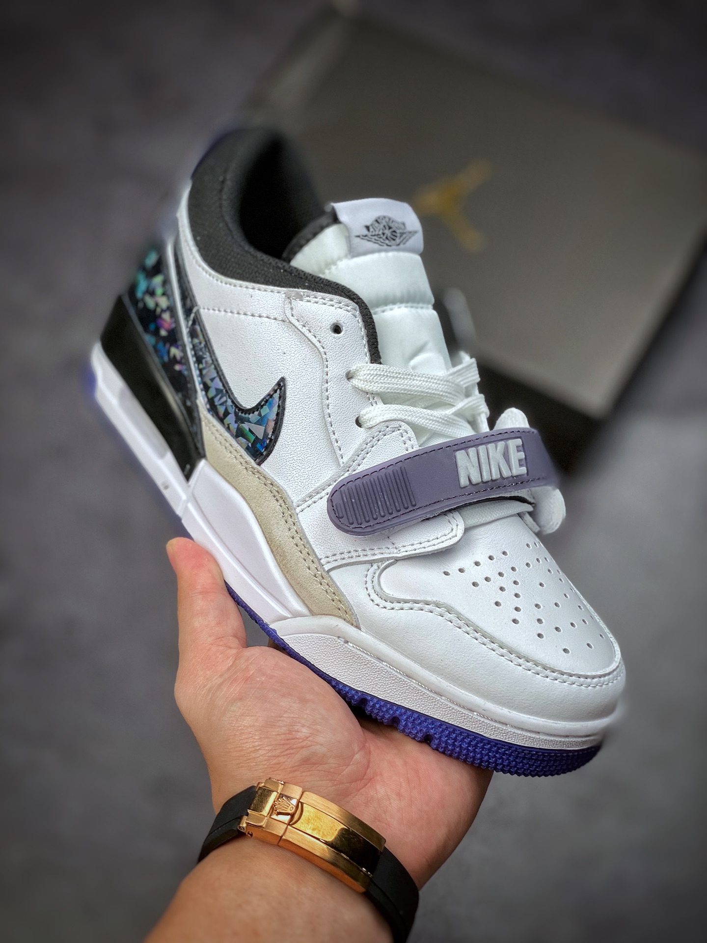 260 Air Jordan Legacy 312 炫彩全息 顶级纯原版本头层皮DV1719-100