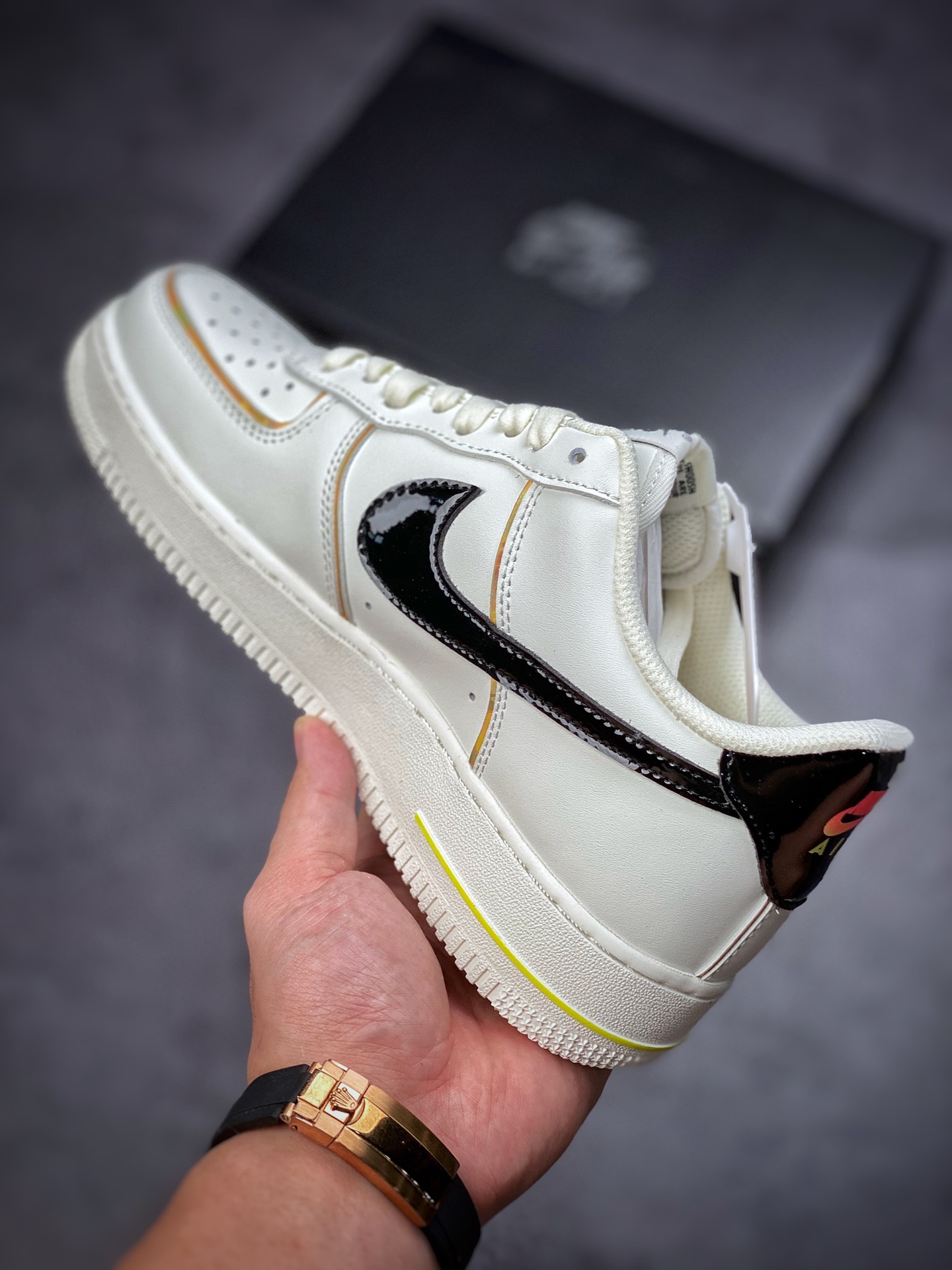 240 Nike Air Force 1 Low 07 米白黑炫彩 ZX9856-599