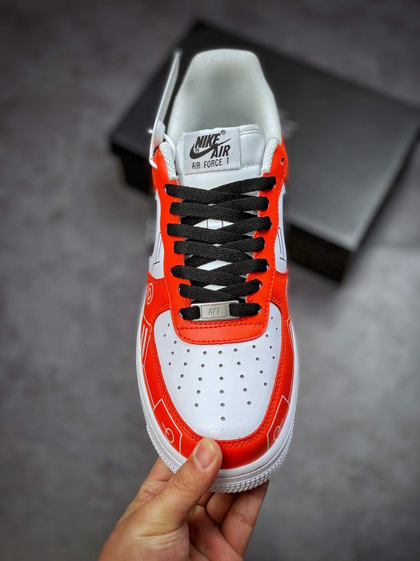 260 Nike Air Force 1 Low 07 电玩白黑红 CW2288-112
