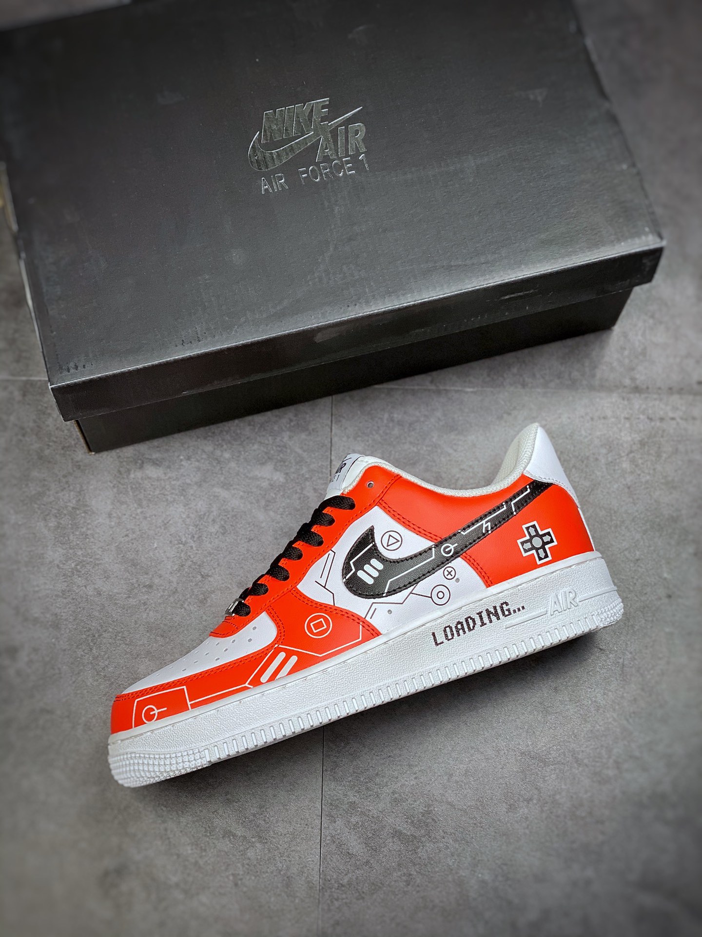 260 Nike Air Force 1 Low 07 电玩白黑红 CW2288-112