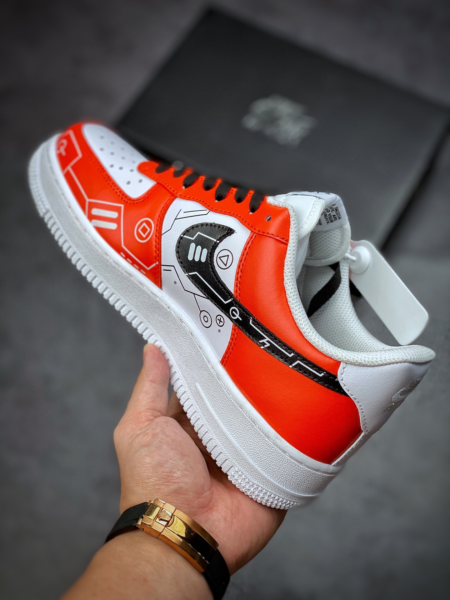 260 Nike Air Force 1 Low 07 电玩白黑红 CW2288-112