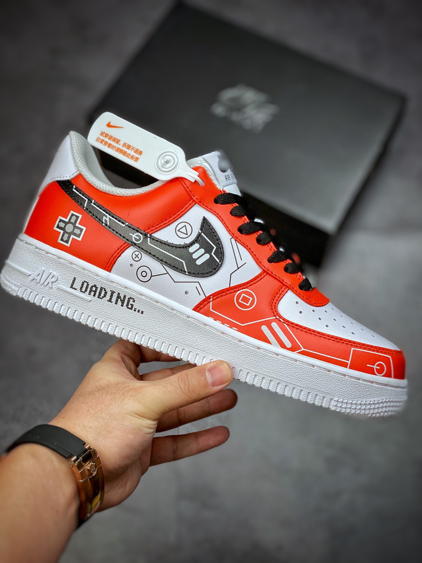 260 Nike Air Force 1 Low 07 电玩白黑红 CW2288-112