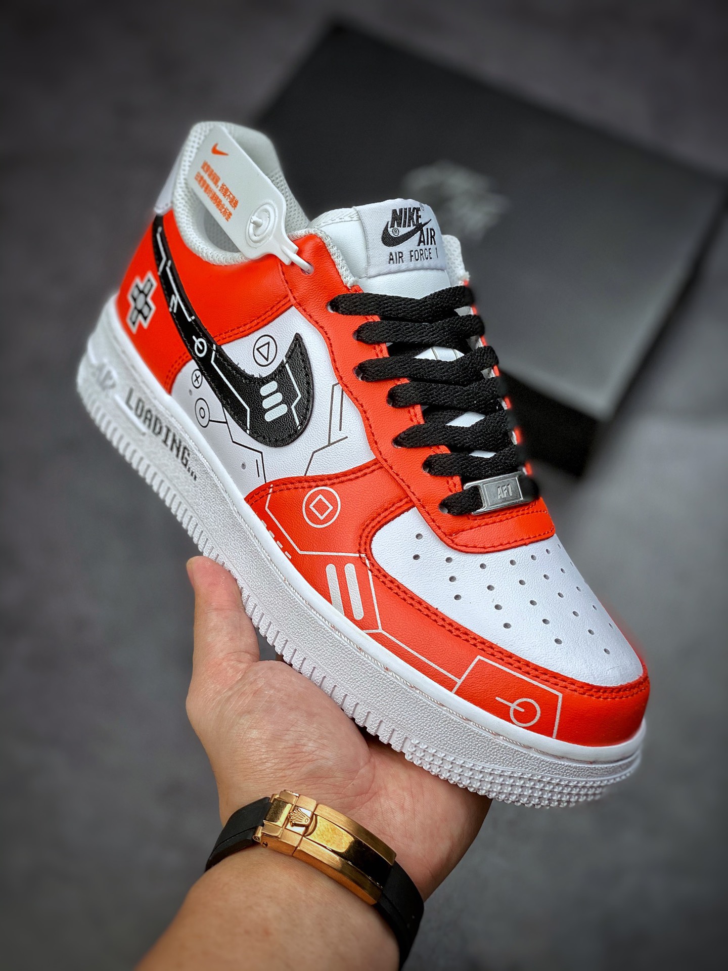 260 Nike Air Force 1 Low 07 电玩白黑红 CW2288-112