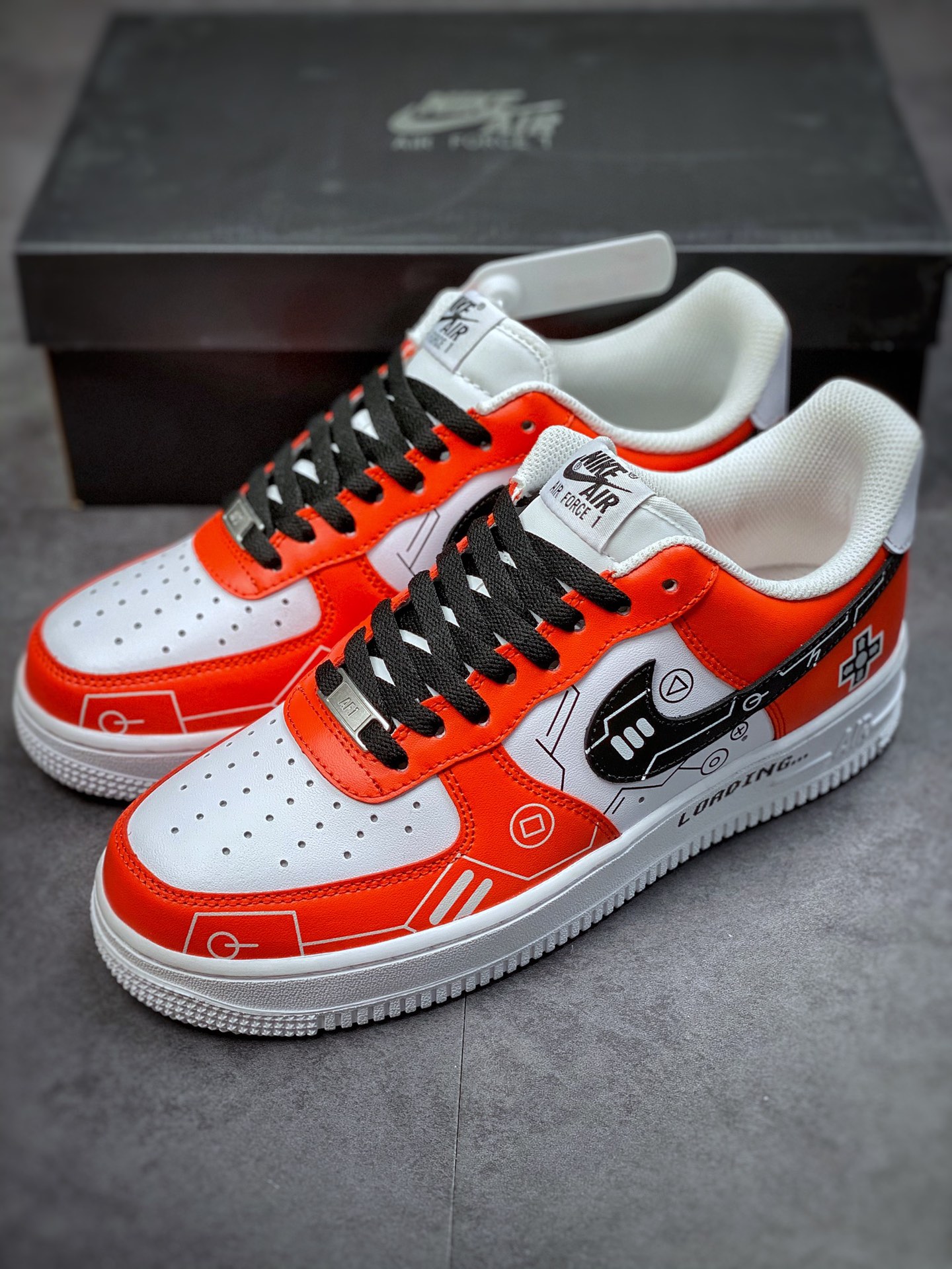260 Nike Air Force 1 Low 07 电玩白黑红 CW2288-112
