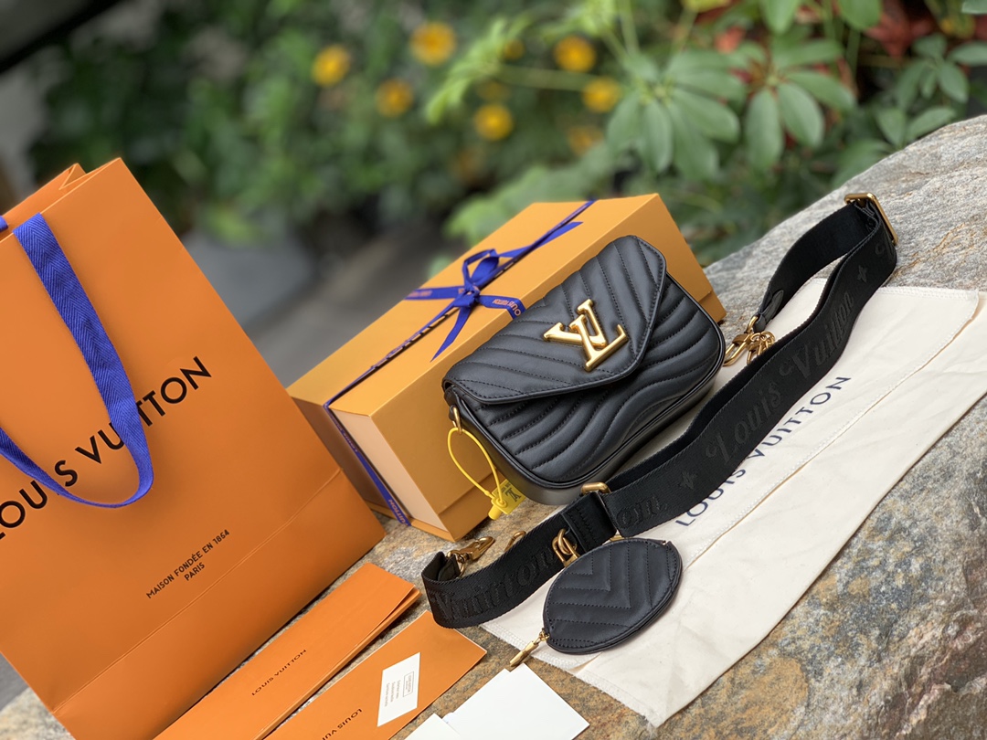 非市场普通货 进口皮料半钢五金 m56461尺寸19 x 14 x 5CM海外渠道货！New wave三