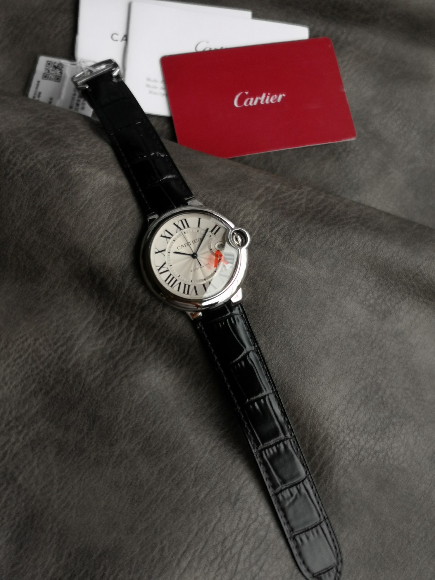 Cartier Orologio da Polso Blu Bianco Automatic Mechanical Movement