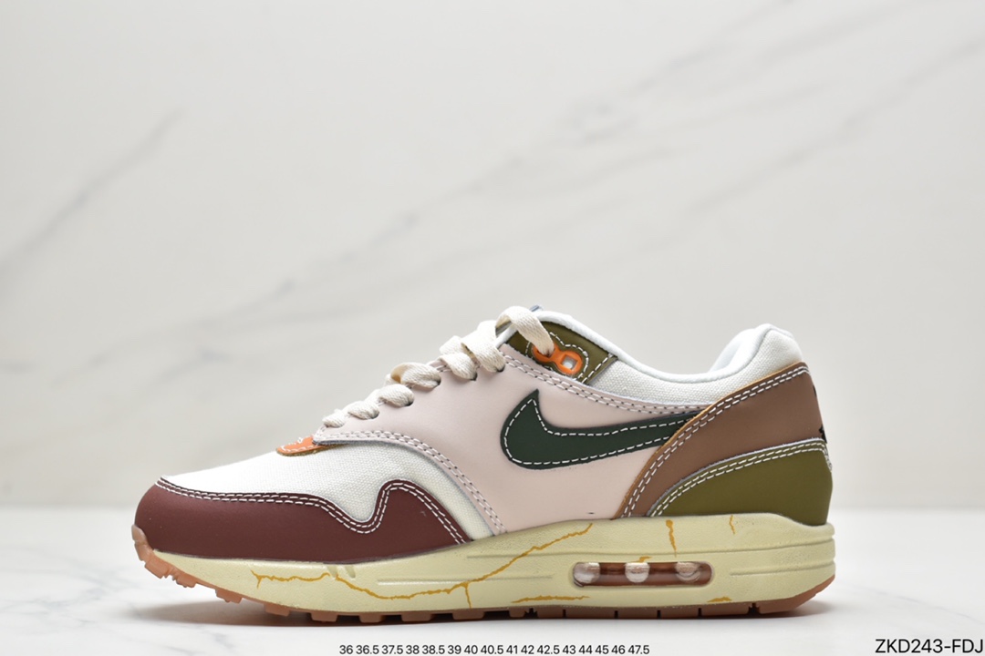 270 Patta x Nike Air Max 1“Monarch”复古休闲跑步鞋DQ8656-133