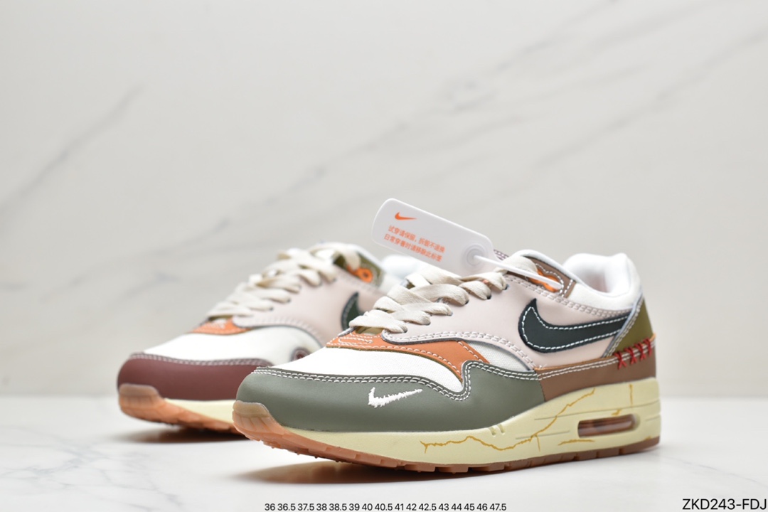 270 Patta x Nike Air Max 1“Monarch”复古休闲跑步鞋DQ8656-133
