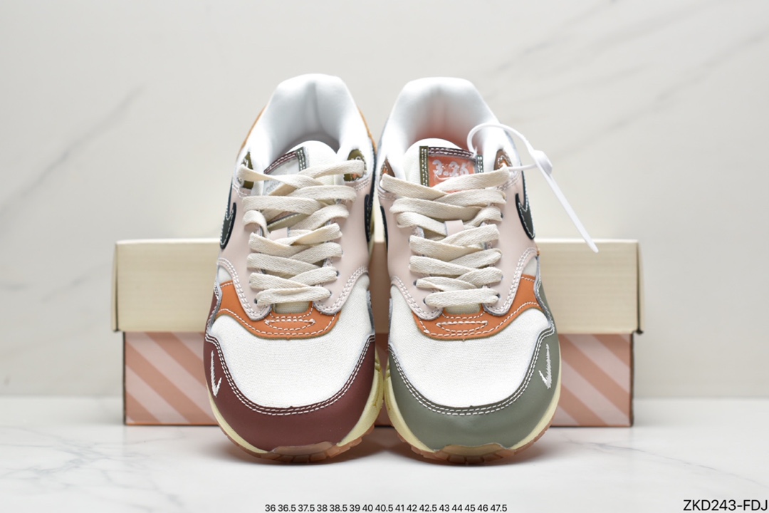 270 Patta x Nike Air Max 1“Monarch”复古休闲跑步鞋DQ8656-133