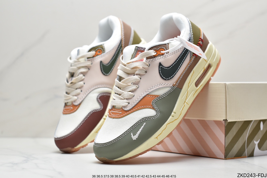 270 Patta x Nike Air Max 1“Monarch”复古休闲跑步鞋DQ8656-133
