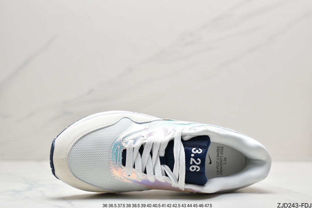 240 Nike Wmns Air Max 1”La Ville Lumière”初代复古气垫百搭休闲运动慢跑鞋DQ9326-100