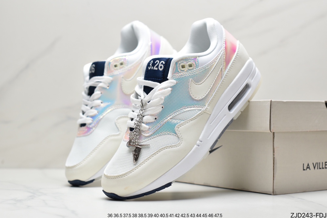 240 Nike Wmns Air Max 1”La Ville Lumière”初代复古气垫百搭休闲运动慢跑鞋DQ9326-100