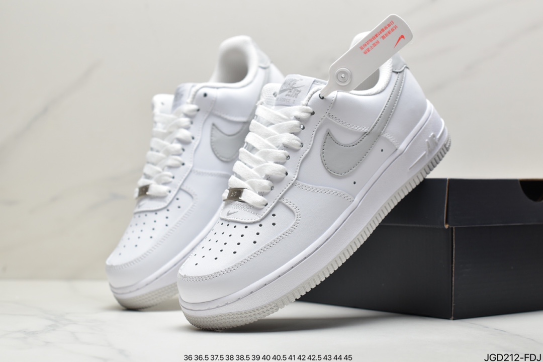 180 耐克Nike Air Force 1 Low”Rucker Park”空军一号经典低帮百搭休闲运动板鞋“皮白橙”CT2585-100