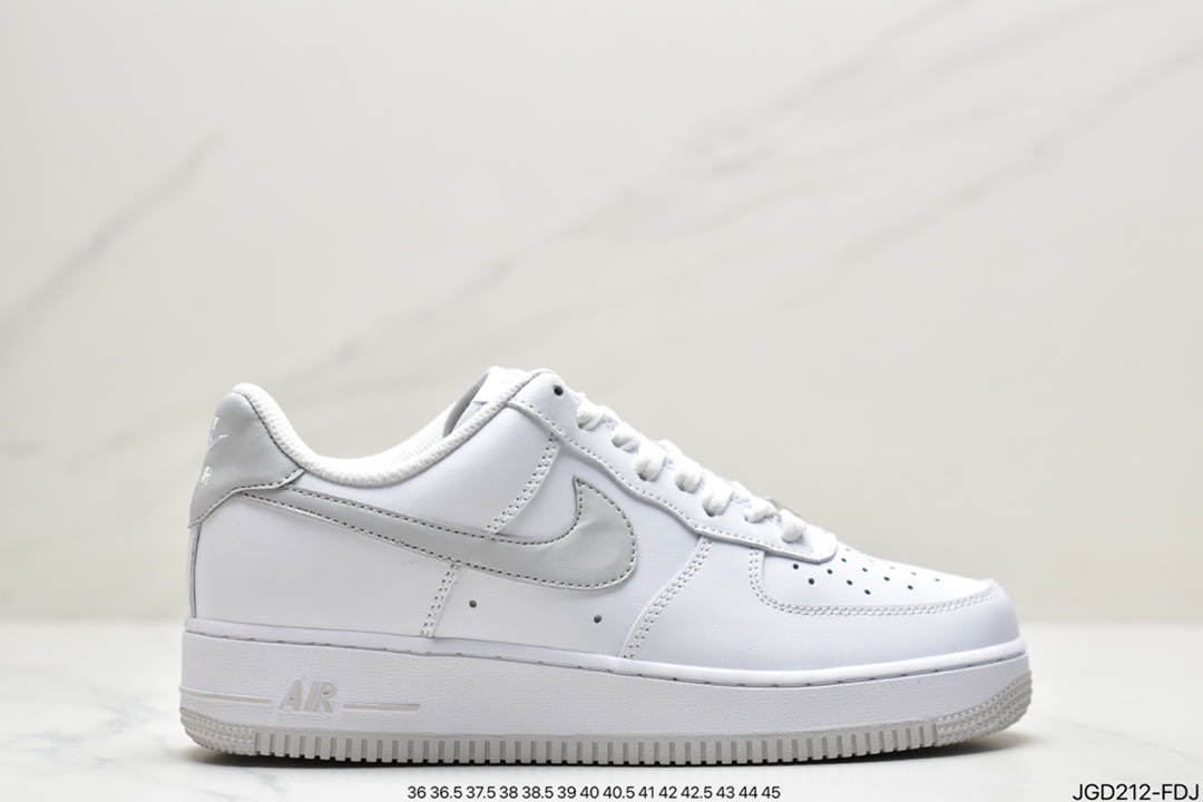 180 耐克Nike Air Force 1 Low”Rucker Park”空军一号经典低帮百搭休闲运动板鞋“皮白橙”CT2585-100