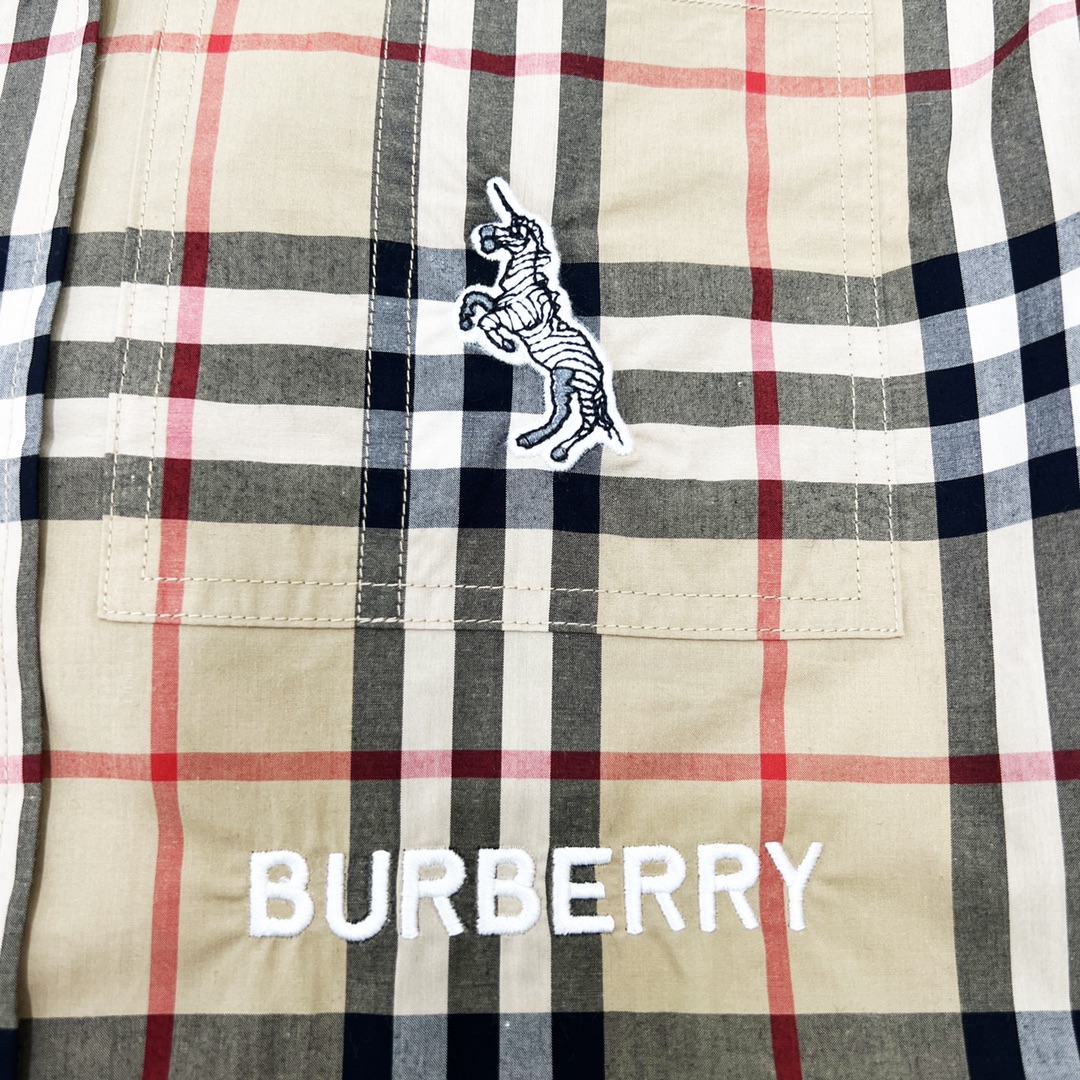 220 Burberry/巴宝莉 独角兽刺绣LOGO长袖衬衫