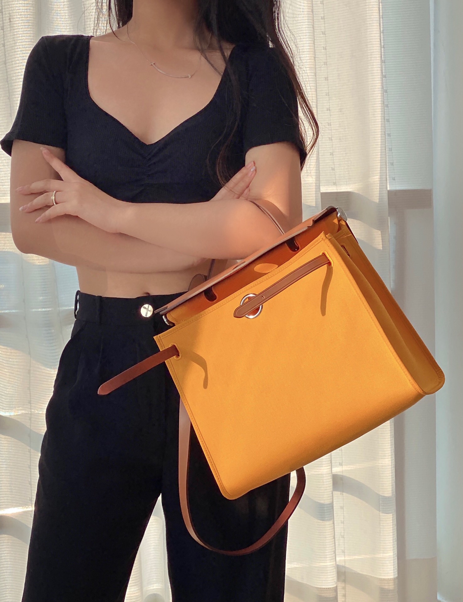 爱马仕 Hermès 高定典藏经典高奢皮具手袋托特包斜挎包女包 #B6EAC388 3