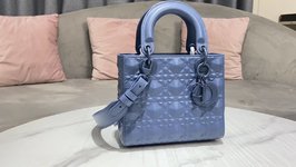 We Offer
 Dior Bags Handbags Blue Cowhide Lady