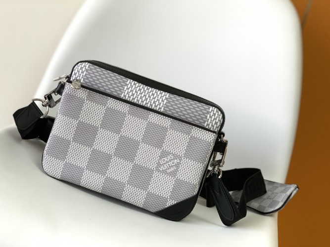 Louis Vuitton Trio Messenger Bag Monogram Eclipse Reverse Canvas 1 Louis Vuitton Trio Messenger Bag Monogram Eclipse Reverse Canvas