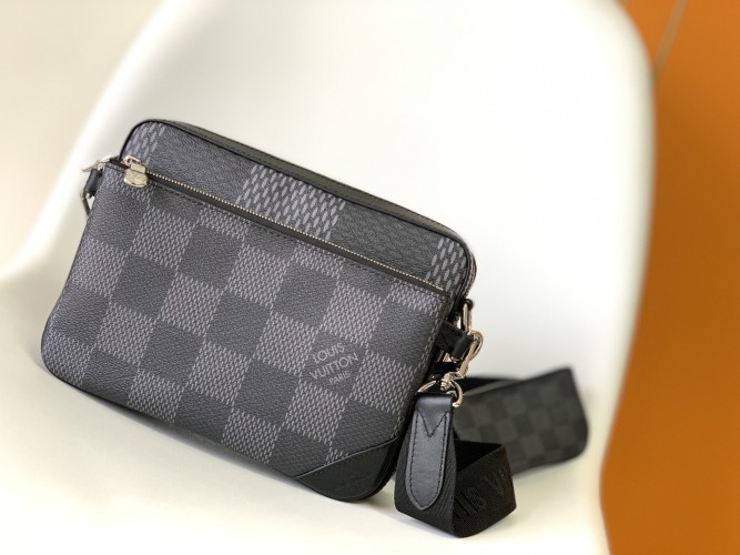 Louis Vuitton Trio Messenger Bag Monogram Eclipse Canvas - Stylish & Versatile 1 Louis Vuitton Trio Messenger Bag Monogram Eclipse Canvas - Stylish & Versatile