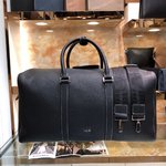 Dior Handbags Travel Bags Black Men Calfskin Cowhide Casual