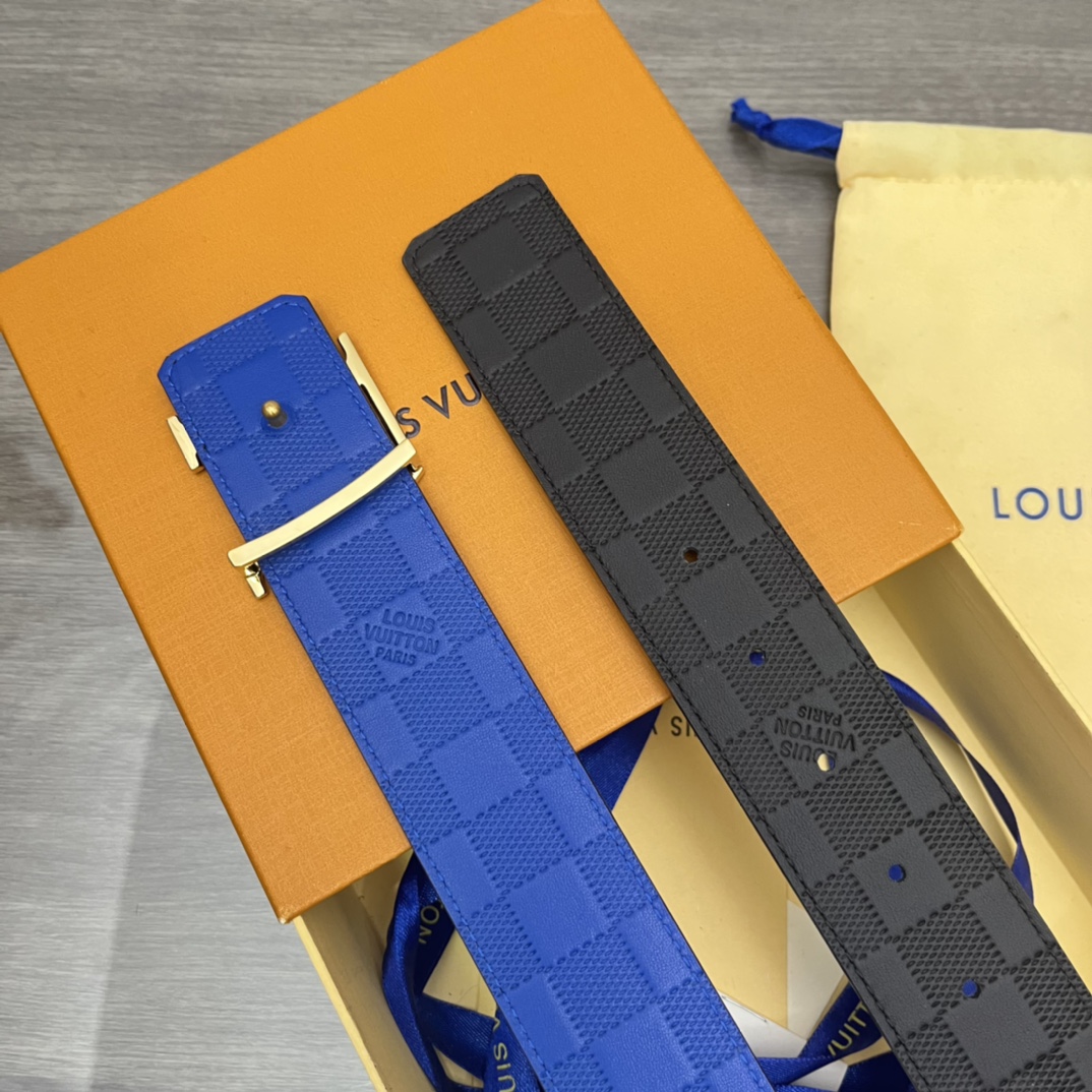 品牌LV路易威登！原单皮带腰带双面使