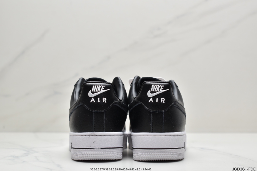 180  耐克Nike Air Force 1’07 Low 皮革白黑熊猫 空军一号AQ4134-100