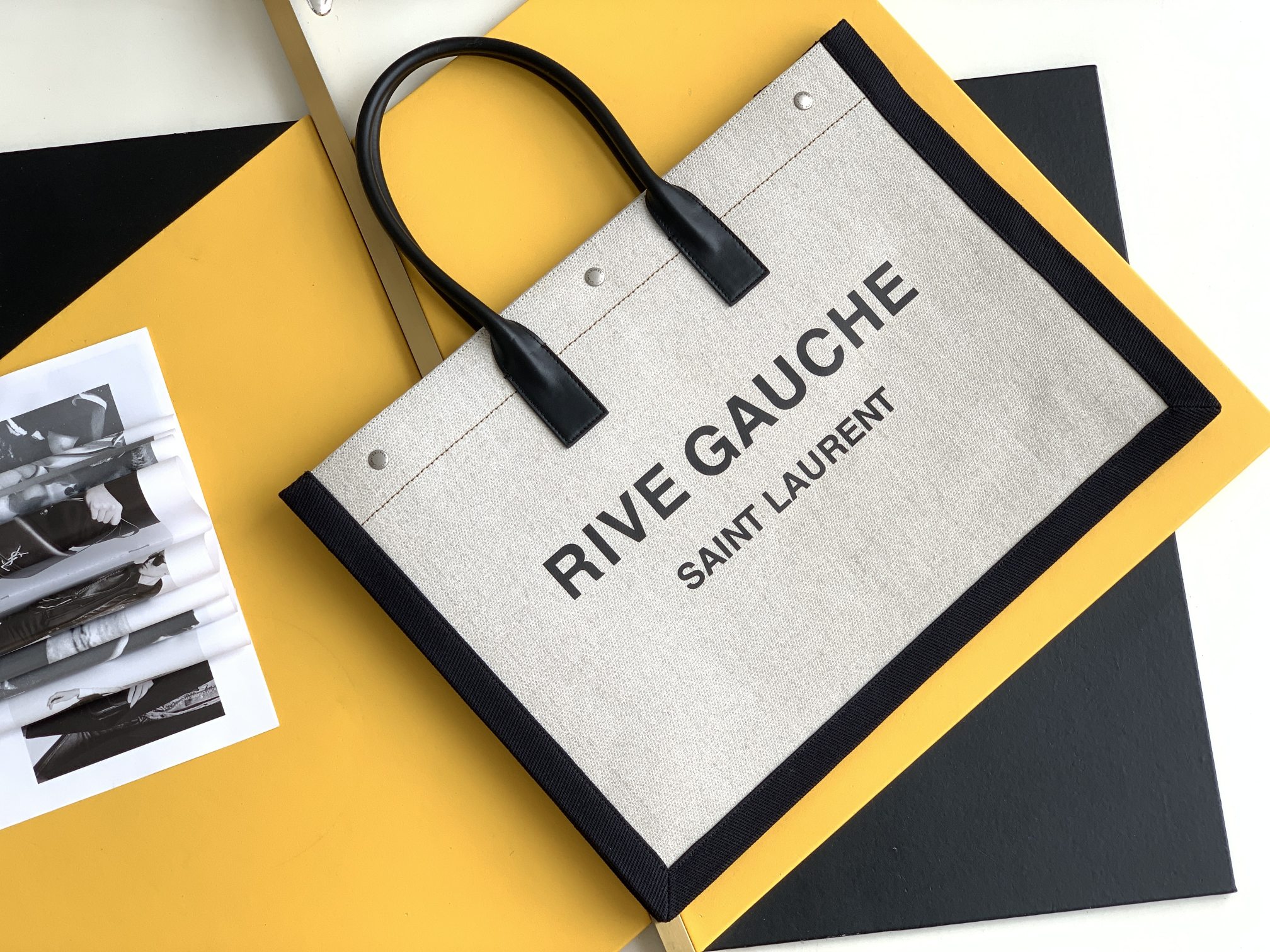 Rive Gauche 托特包 防水麻布 购物袋