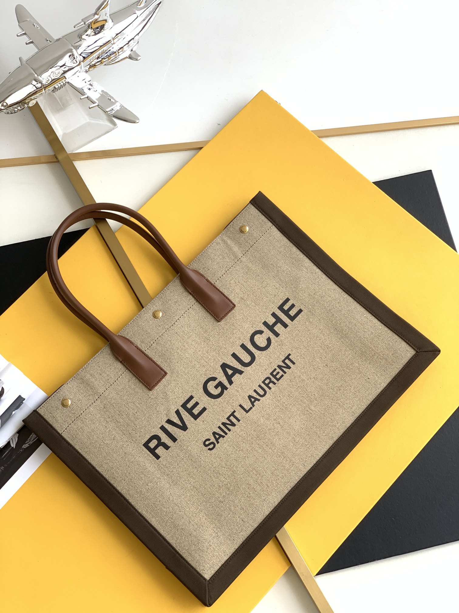 RIVE GAUCHE 托特包 防水麻布 购物袋