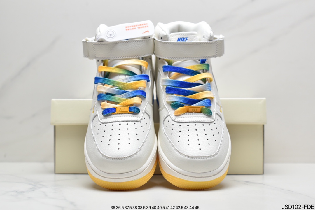 200 耐克Nk Air Force 1’07 Low 米兰黄”金州勇士城市限定空军高帮休闲板鞋 GS6638-150