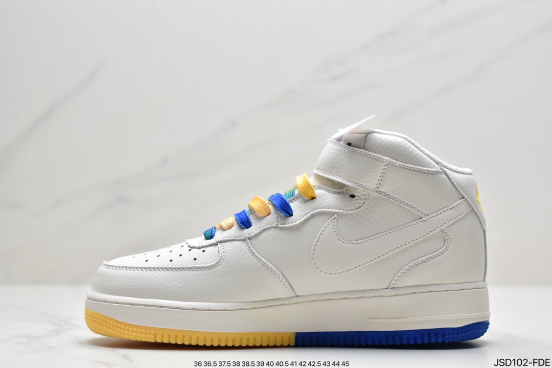 200 耐克Nk Air Force 1’07 Low 米兰黄”金州勇士城市限定空军高帮休闲板鞋 GS6638-150