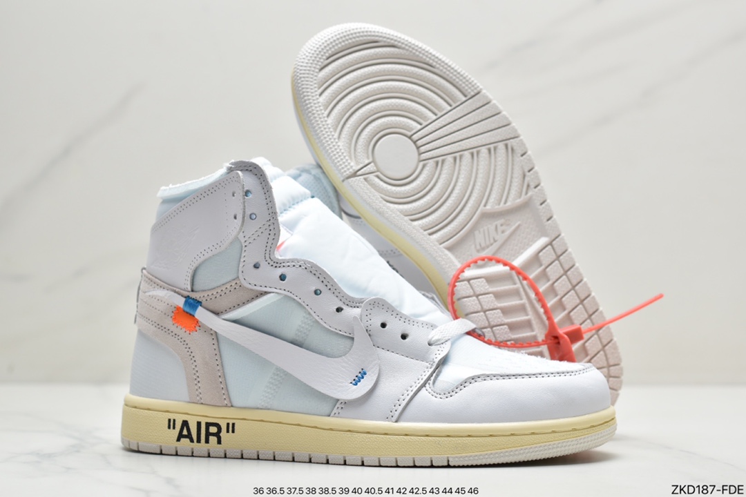 270 OFF-WHITE x Air Jordan 1 Retro High OG “UNC” 高帮 AQ0818