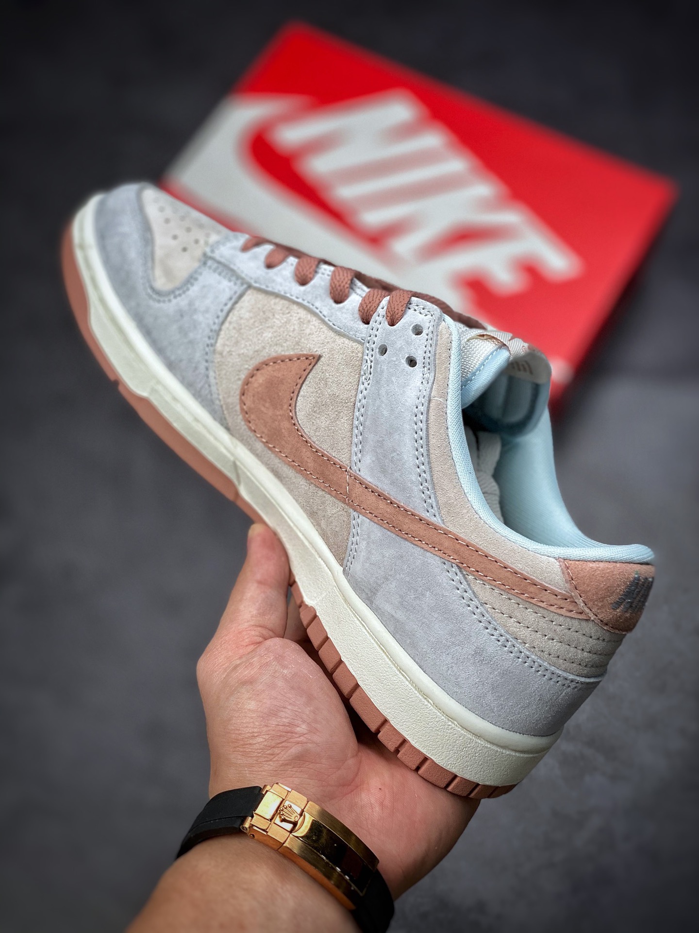260 Nike Dunk Low Fossil Rose 灰蓝粉 化石玫瑰 DH7577-001