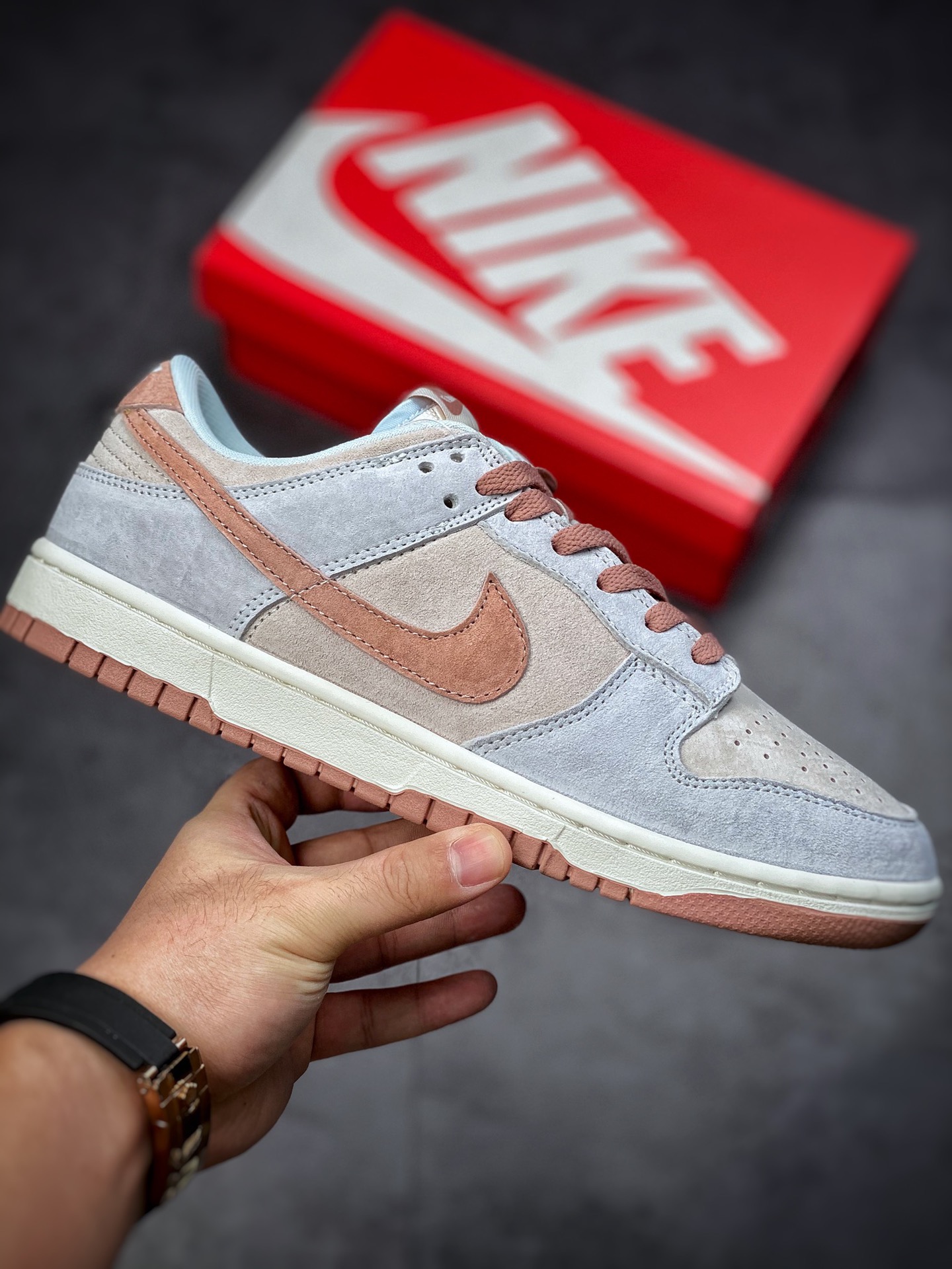 260 Nike Dunk Low Fossil Rose 灰蓝粉 化石玫瑰 DH7577-001