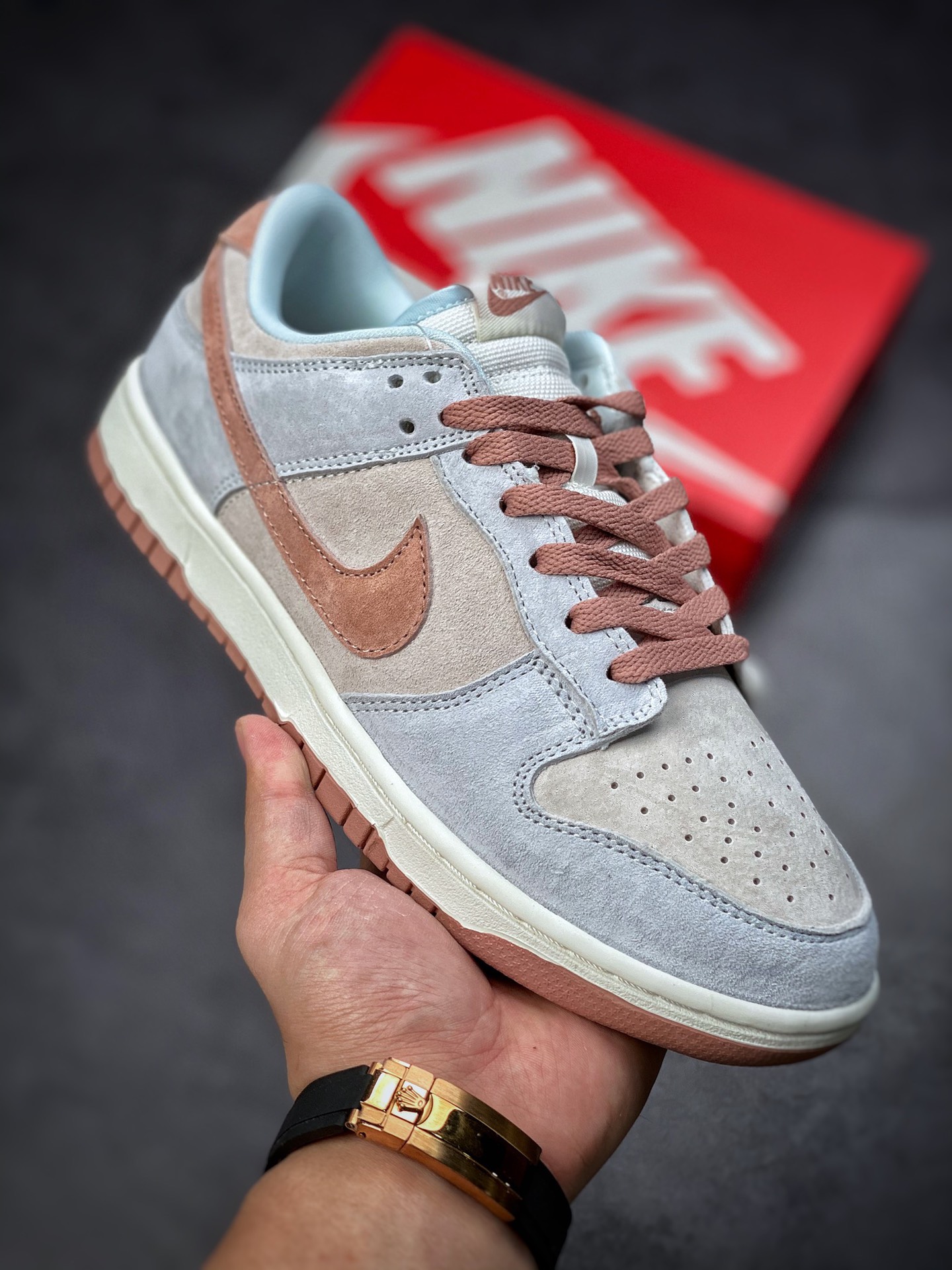 260 Nike Dunk Low Fossil Rose 灰蓝粉 化石玫瑰 DH7577-001