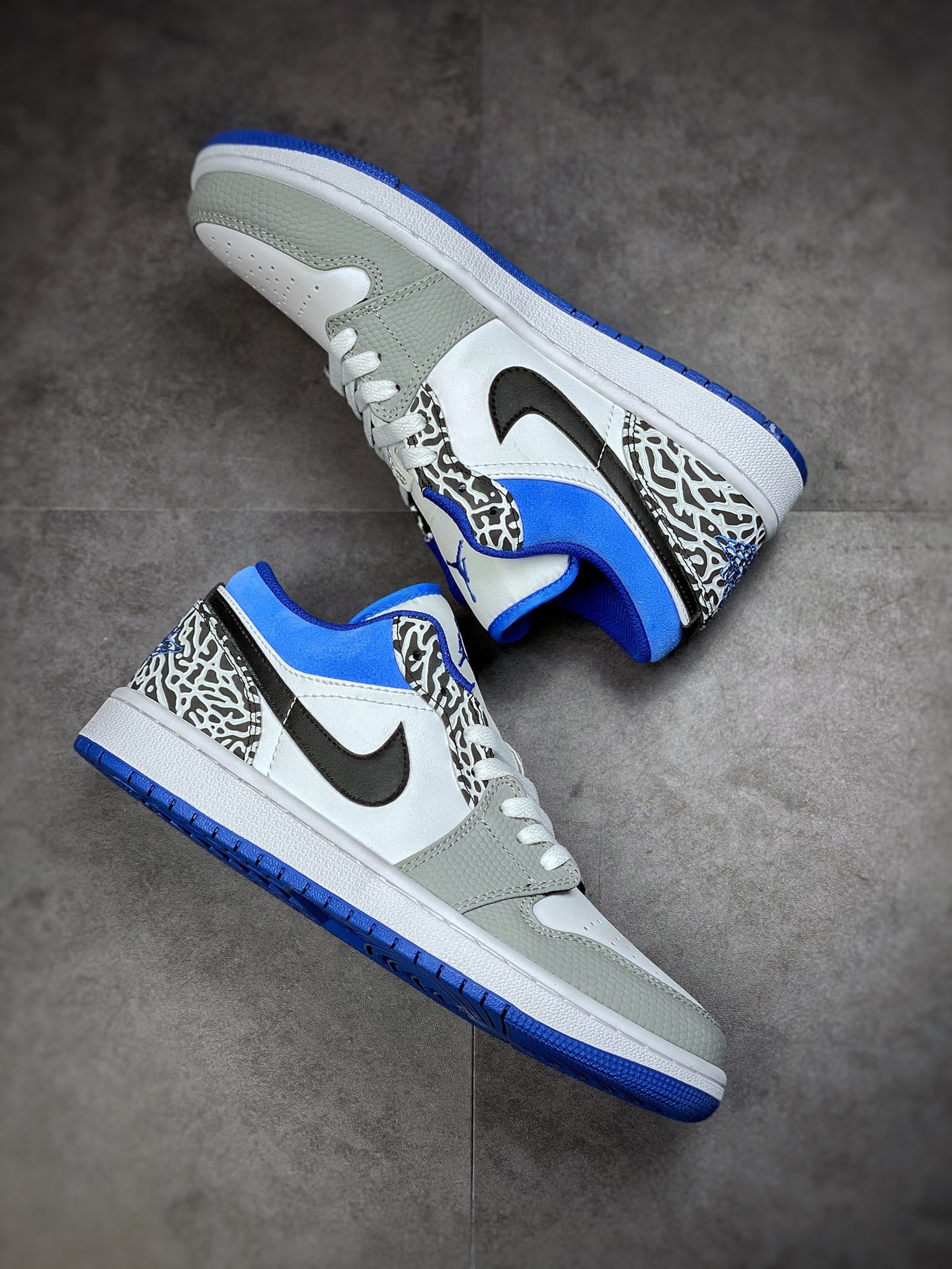 200 Air Jordan 1 Low 灰白蓝 AJ1乔1低帮休闲板鞋 DM1199-140
